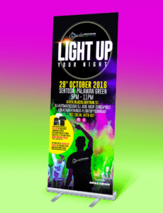Blacklight Run SIngapore 2016 Pullupstand Design