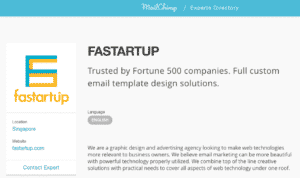 MailChimp Experts Directory FASTARTUP