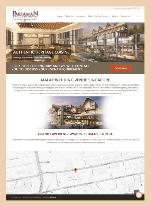 Pariaman Wisma Geylang Serai Website Design