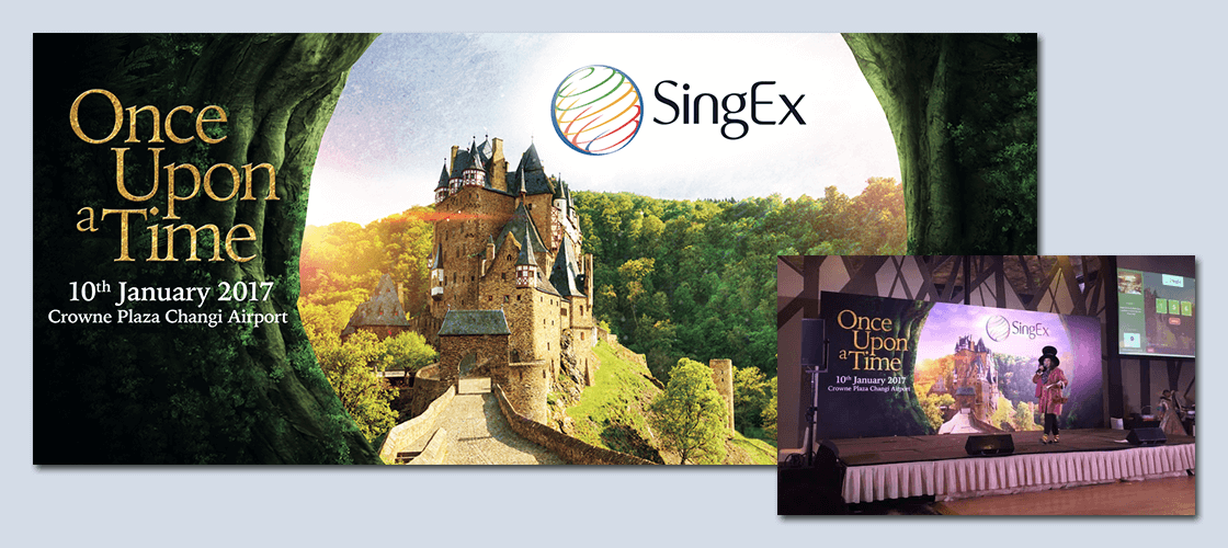 Backdrop Design Singapore Expo Dinner & Dance Event