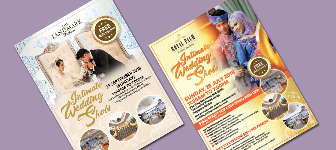 Intimate Wedding Show Brochure Design
