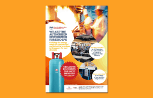 YLH Gas Advertisement Layout Design